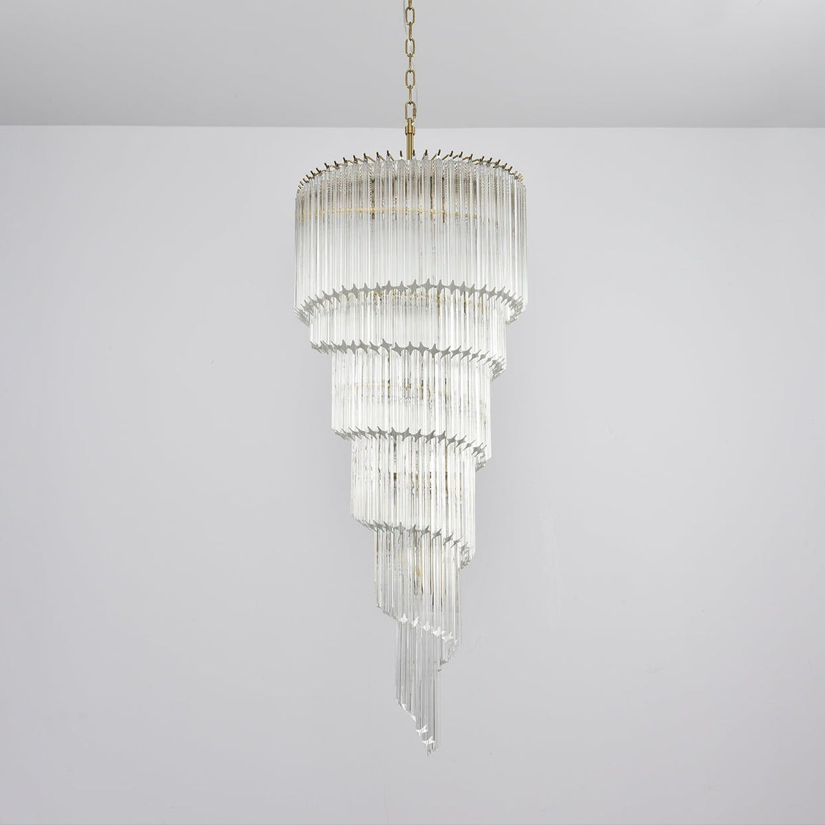 Cascada Spiral Clear Chandelier