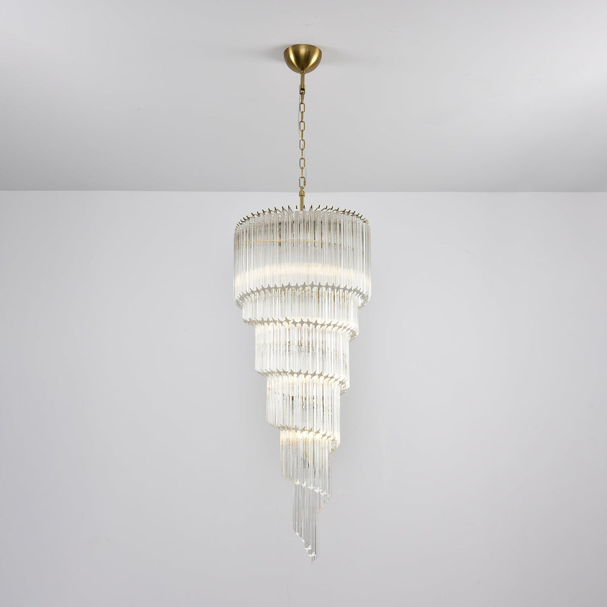 Cascada Spiral Clear Chandelier