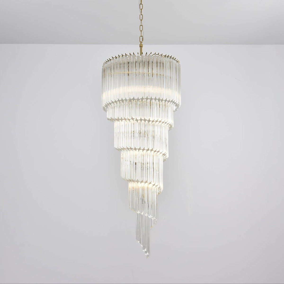 Cascada Spiral Clear Chandelier
