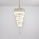 Cascada Spiral Clear Chandelier