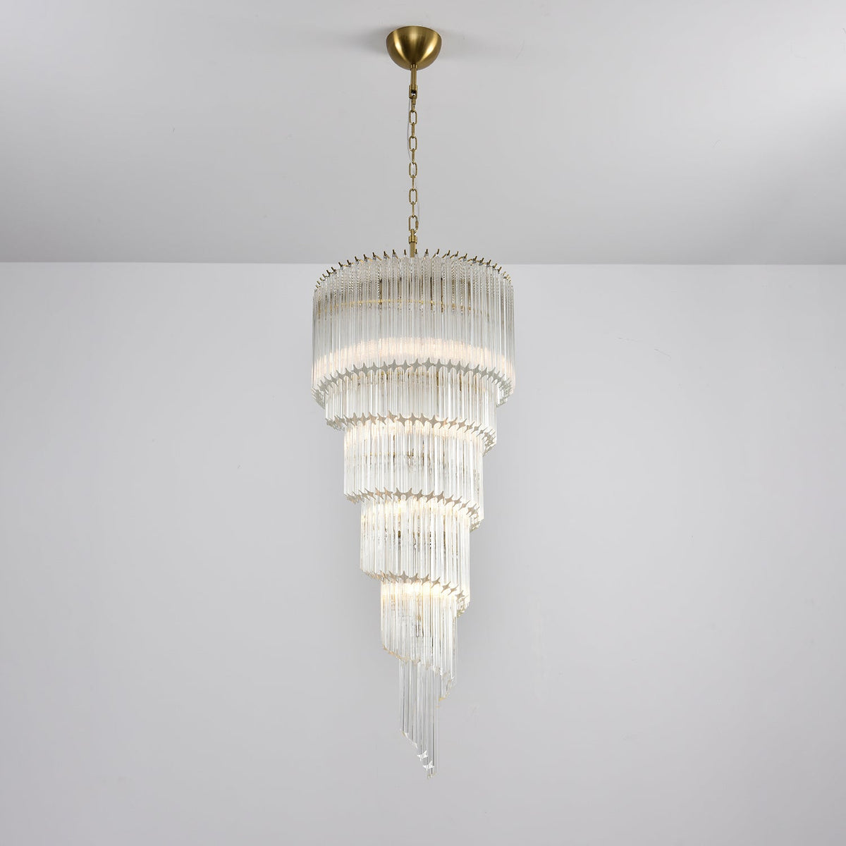 Cascada Spiral Clear Chandelier