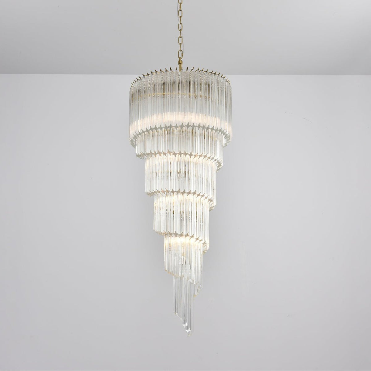 Cascada Spiral Clear Chandelier