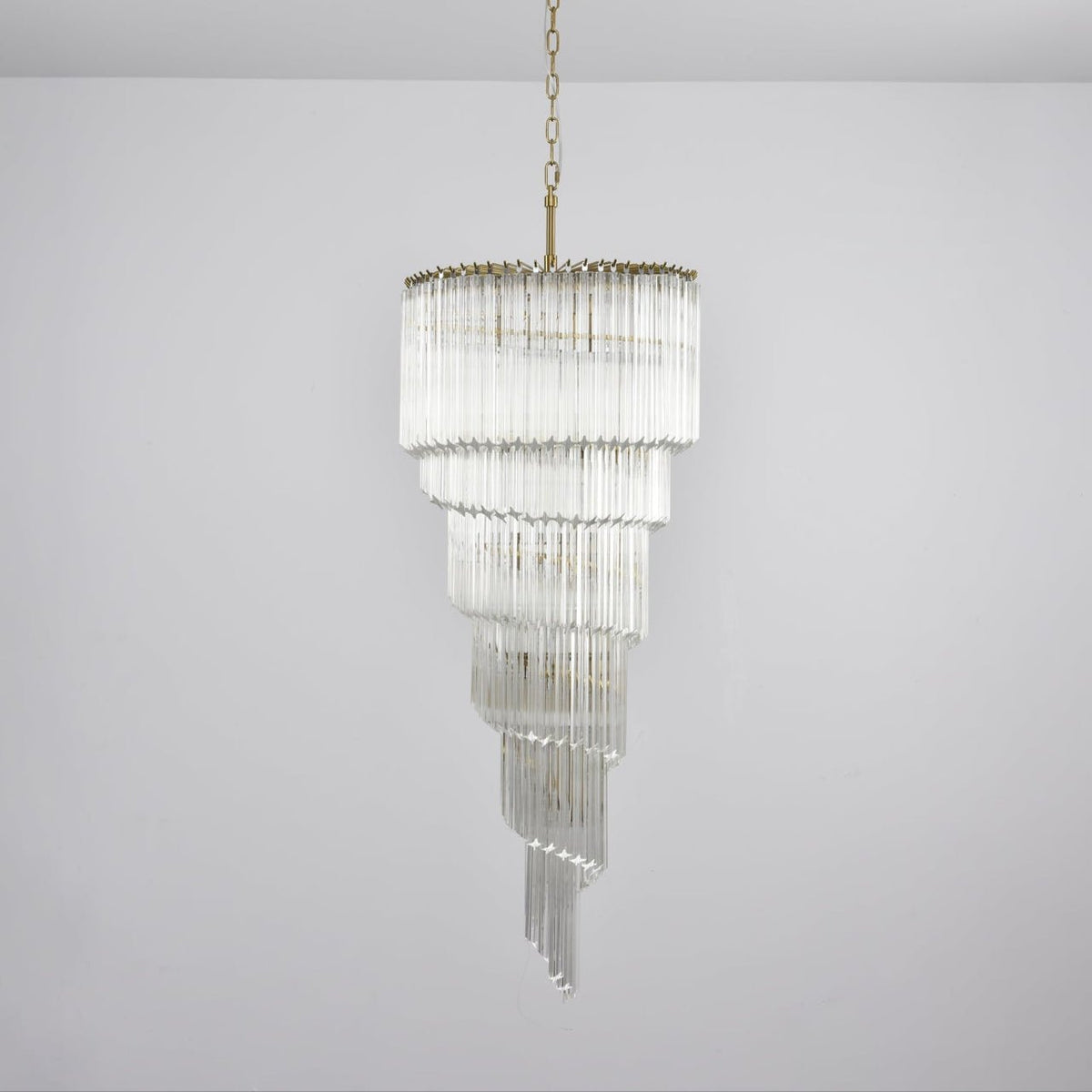 Cascada Spiral Clear Chandelier