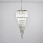 Cascada Spiral Clear Chandelier