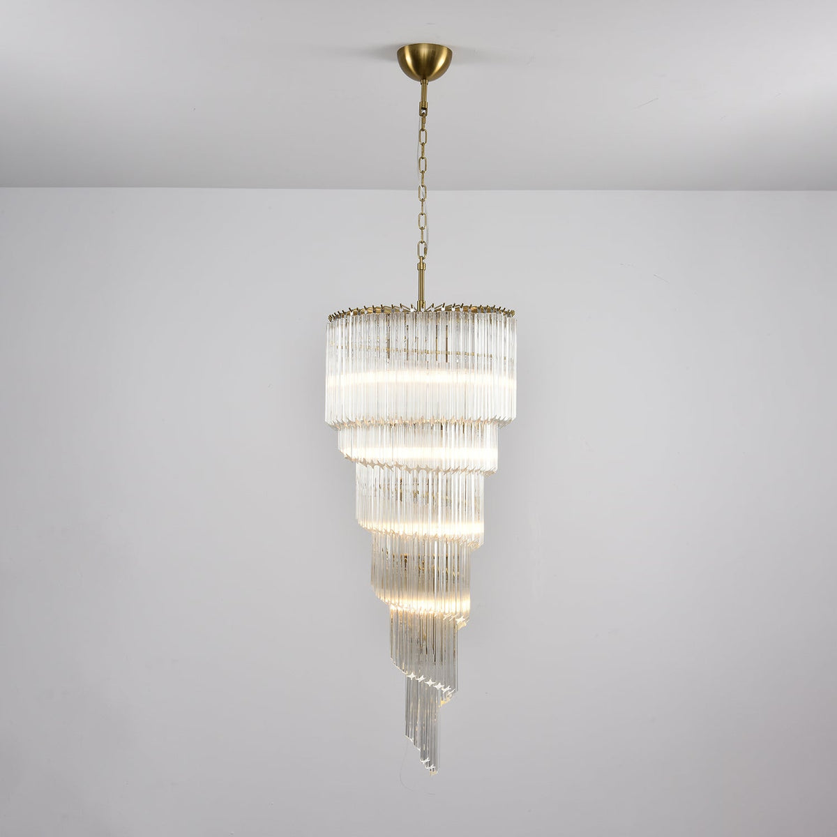 Cascada Spiral Clear Chandelier