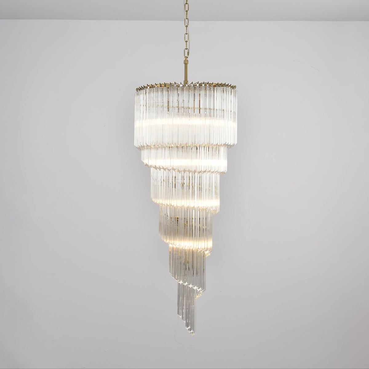 Cascada Spiral Clear Chandelier