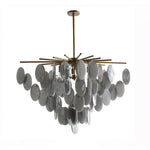 Cascading Selenite Disc Chandelier