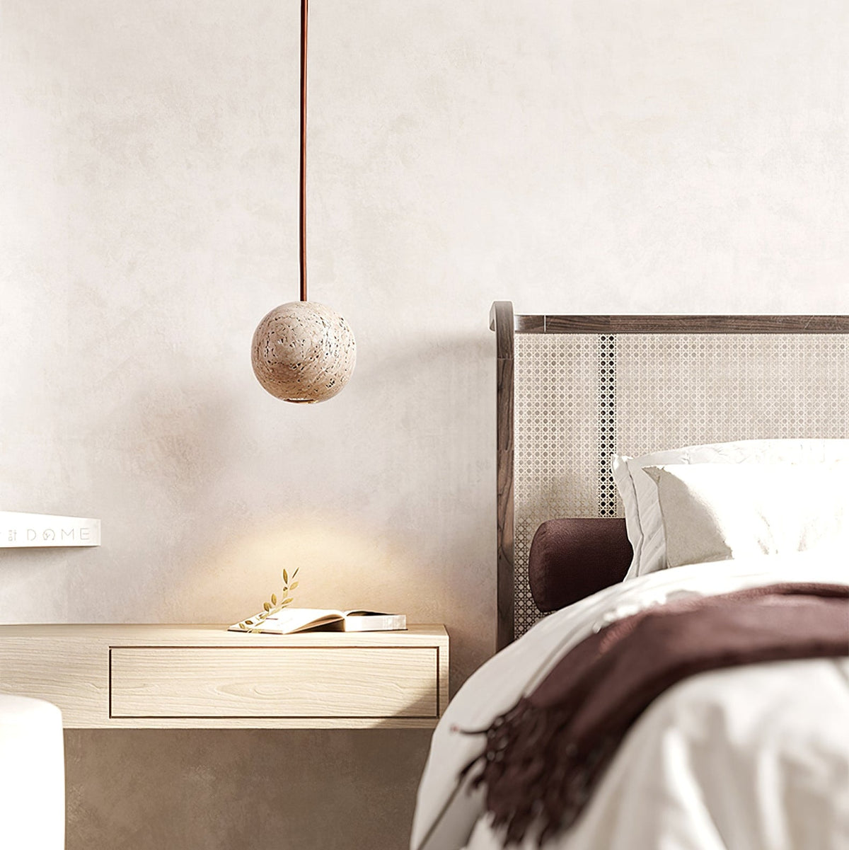 Cassia Travertine Pendant Light