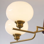 Celeste Sphere Walnut Chandelier