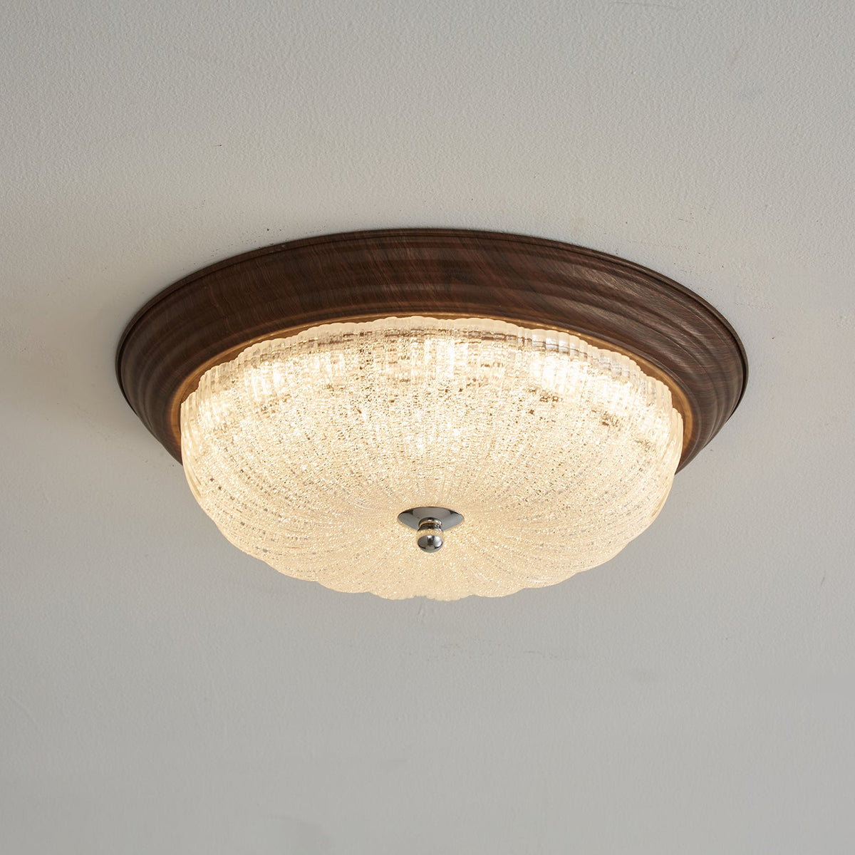 Celestia Walnut Ceiling Light
