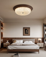 Celestia Walnut Ceiling Light