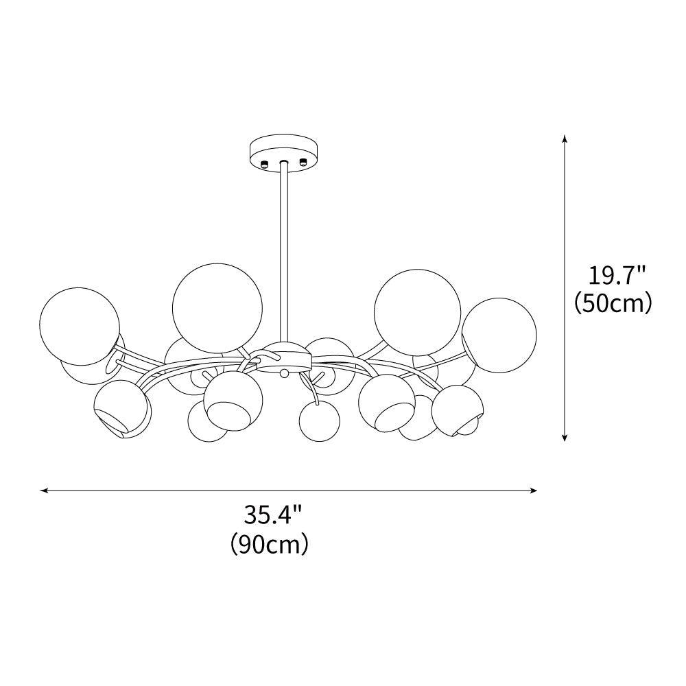 Celestial Spheres Chandelier