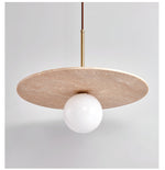 Celestial Travertine Pendant Light