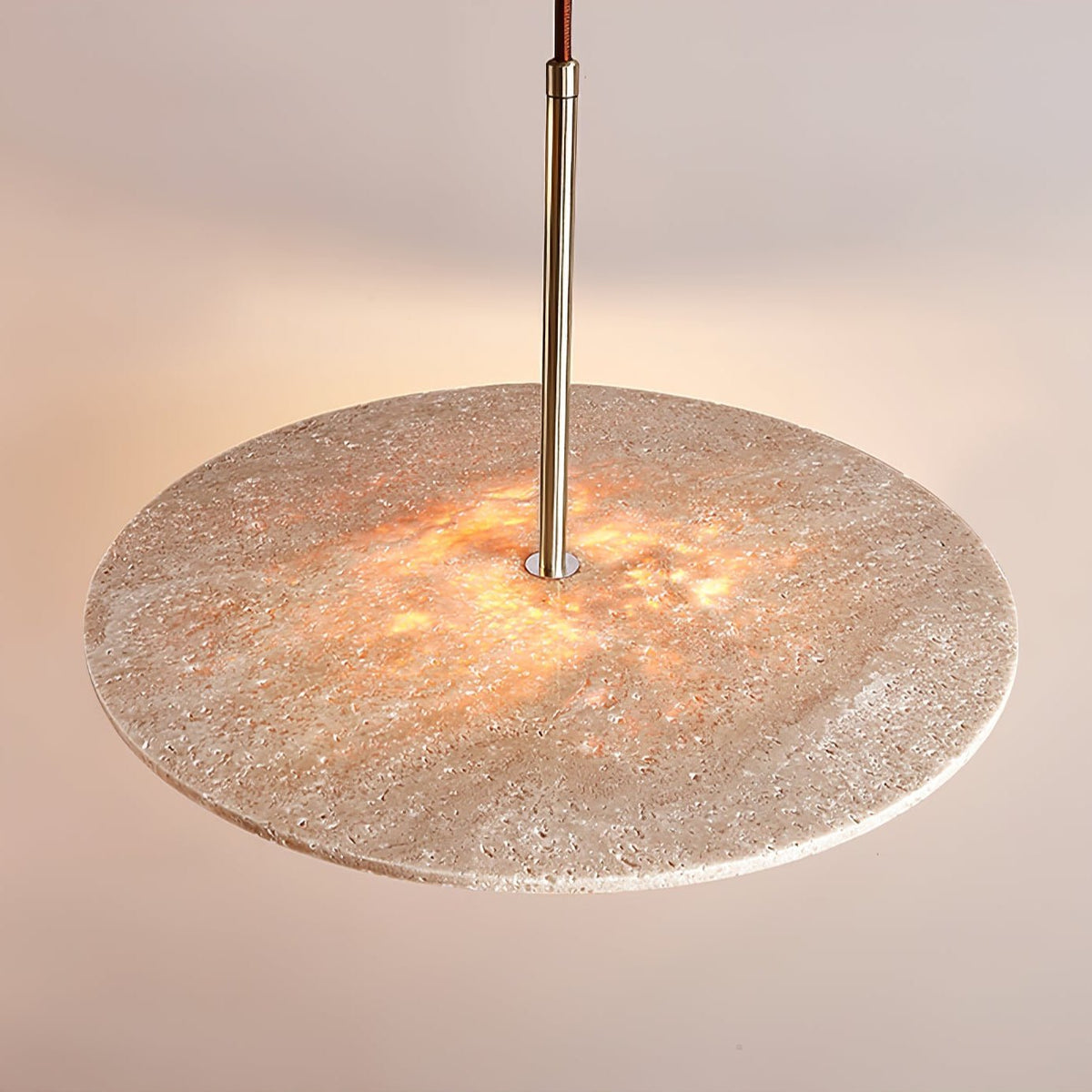 Celestial Travertine Pendant Light