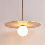 Celestial Travertine Pendant Light