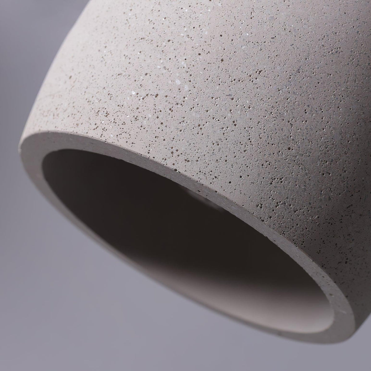 Cement Solid Wood Pendant Light 5.7"