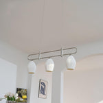 Ceramic Ribbed Pendnat Light