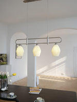 Ceramic Ribbed Pendnat Light