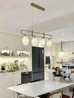 Ceramic Ribbed Pendnat Light