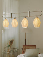 Ceramic Ribbed Pendnat Light