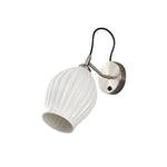 Ceramic Ribbed Wall Light 5.3"