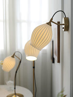 Ceramic Ribbed Wall Light 5.3"
