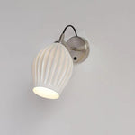 Ceramic Ribbed Wall Light 5.3"