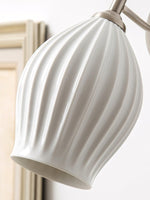Ceramic Ribbed Wall Light 5.3"