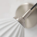 Ceramic Ribbed Wall Light 5.3"