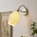 Ceramic Ribbed Wall Light 5.3"