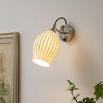 Ceramic Ribbed Wall Light 5.3"