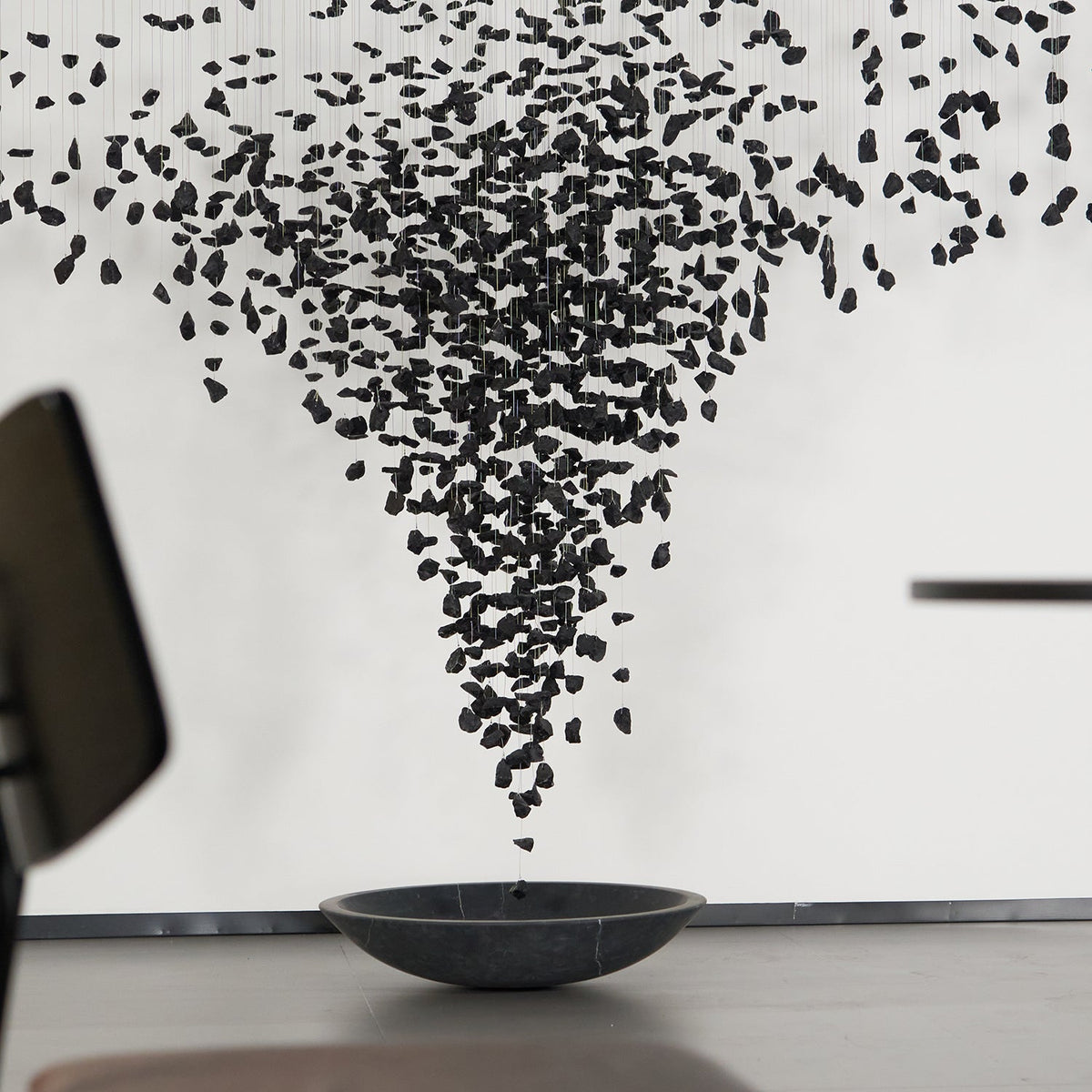 Charcoal Shape Hourglass Chandelier