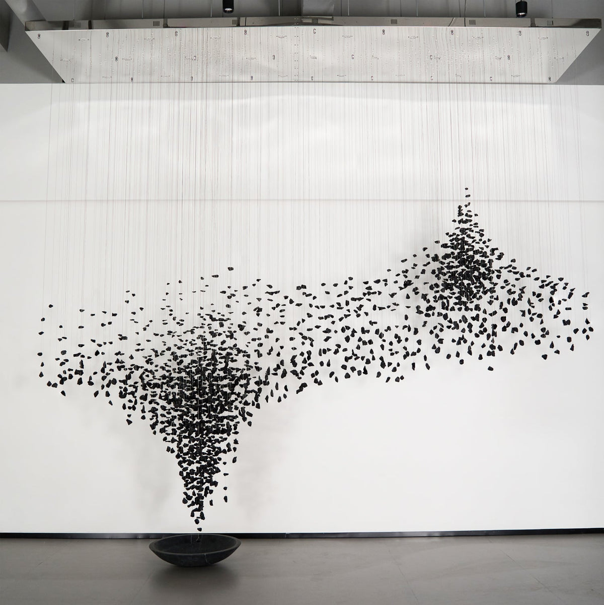 Charcoal Shape Hourglass Chandelier