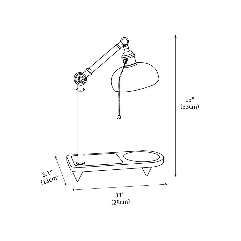 Christian Dell Table Lamp 5.1"