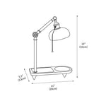 Christian Dell Table Lamp 5.1"