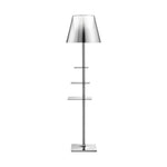 Chrome Prism Side Table Floor Lamp