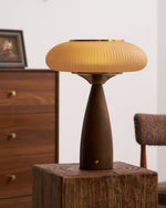 Cielo Wooden Rechargeable Table Lamp