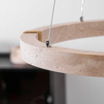 Circle Travertine Pendant Lamp