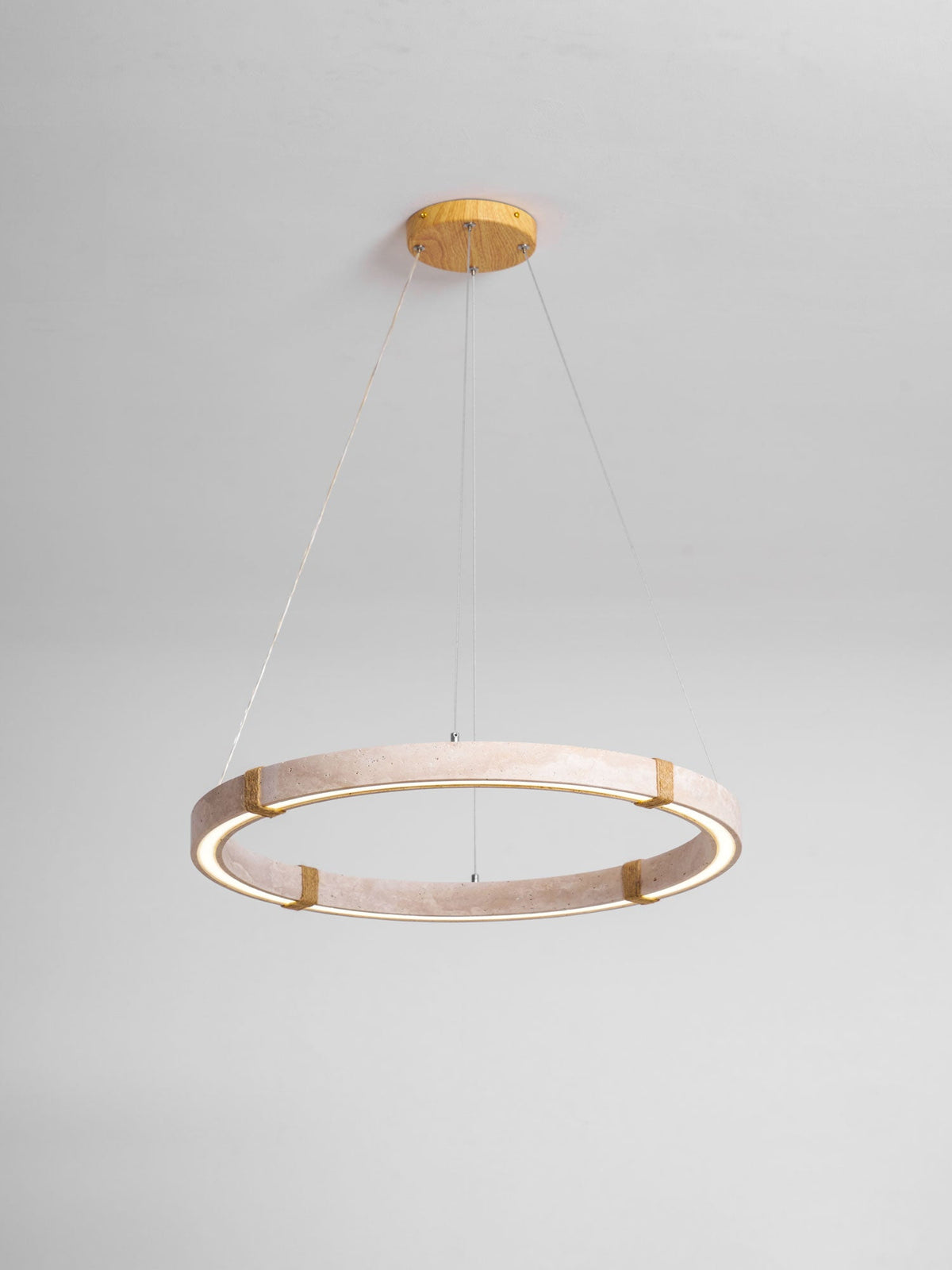 Circle Travertine Pendant Lamp