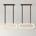 Circle Alabaster Chandelier