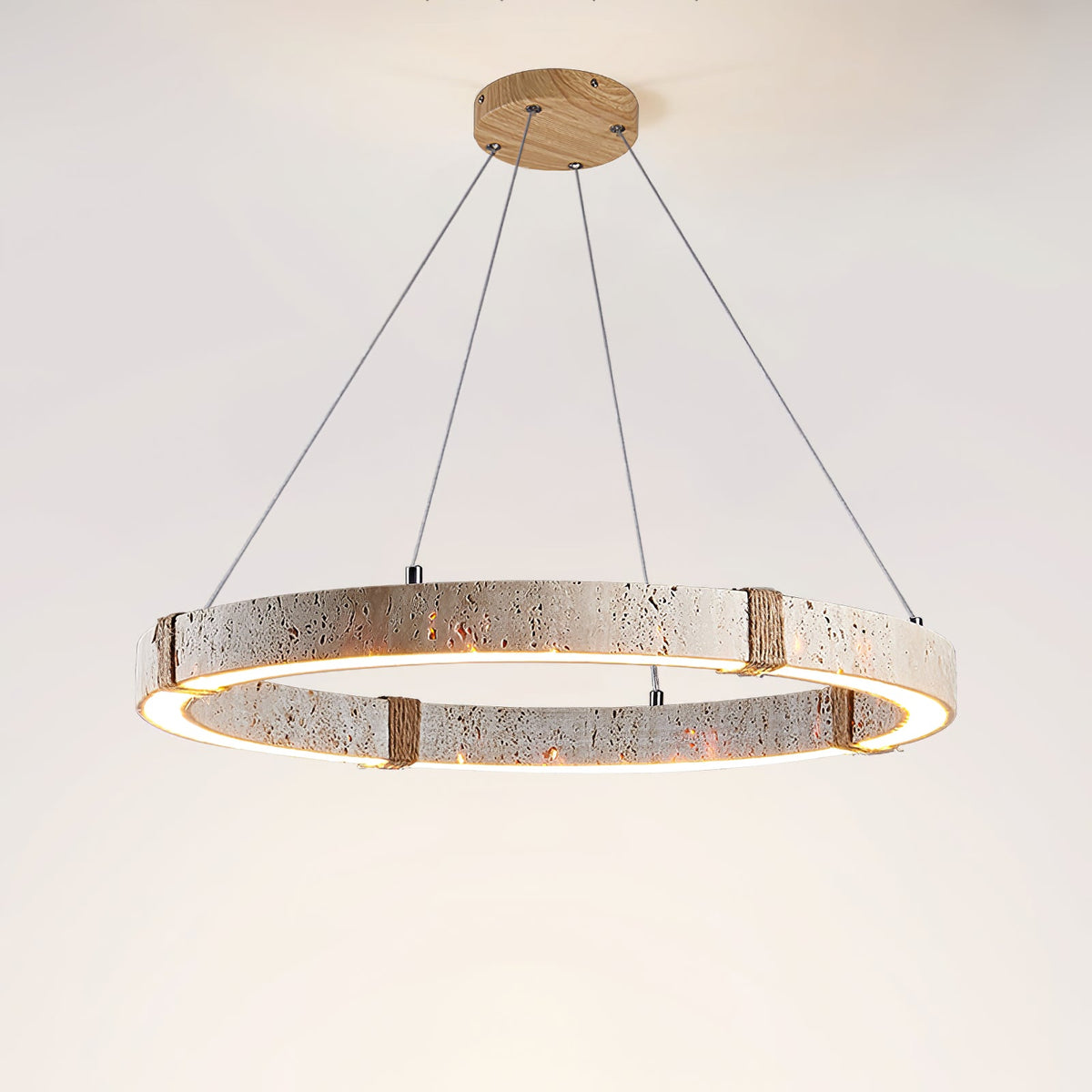 Circle Travertine Pendant Lamp