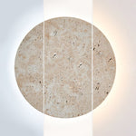 Circle Travertine Wall Lamp