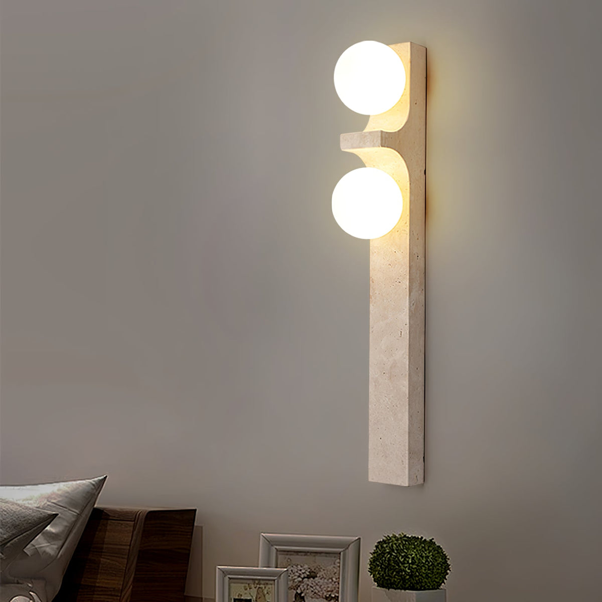 Cirra Travertine Wall Light