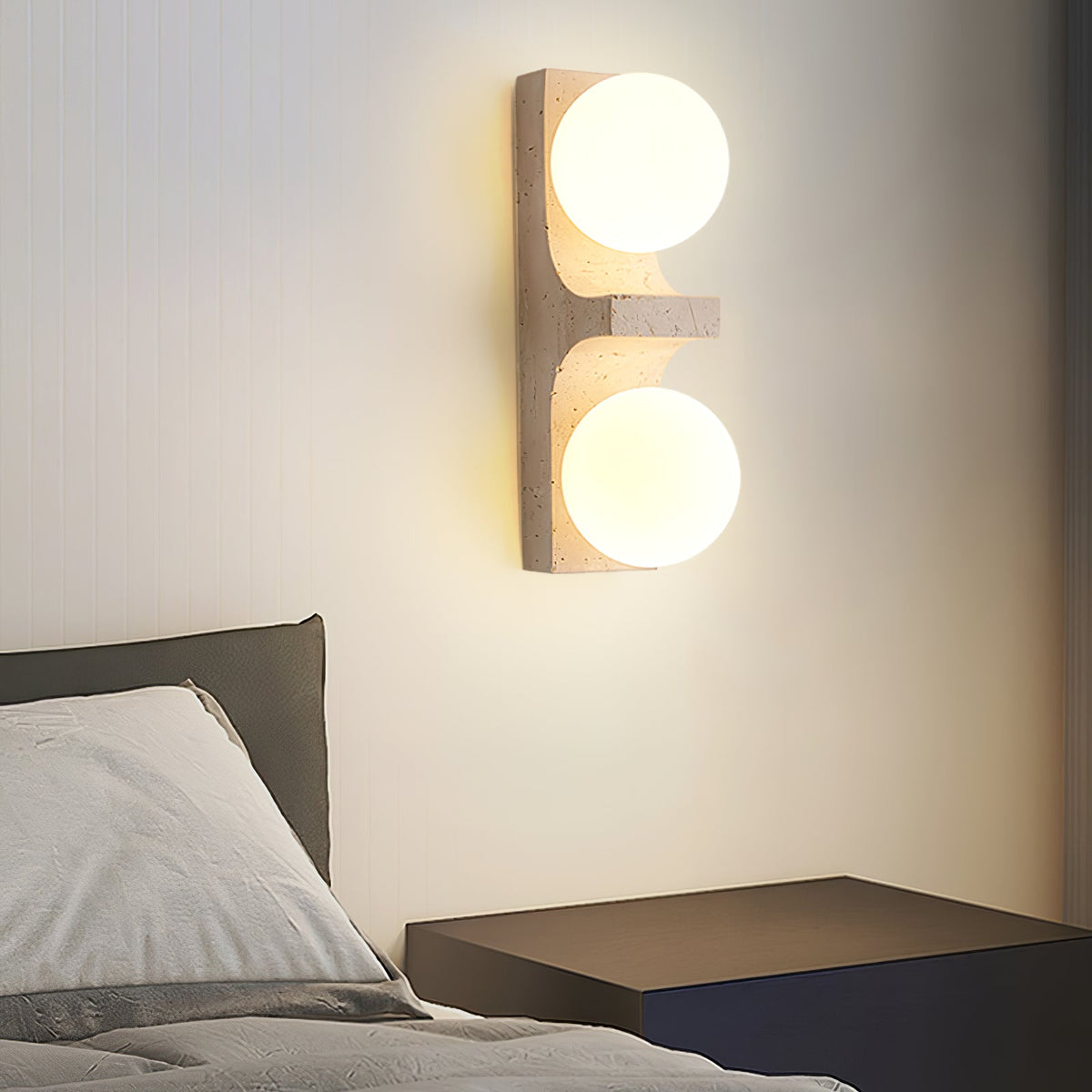 Cirra Travertine Wall Light