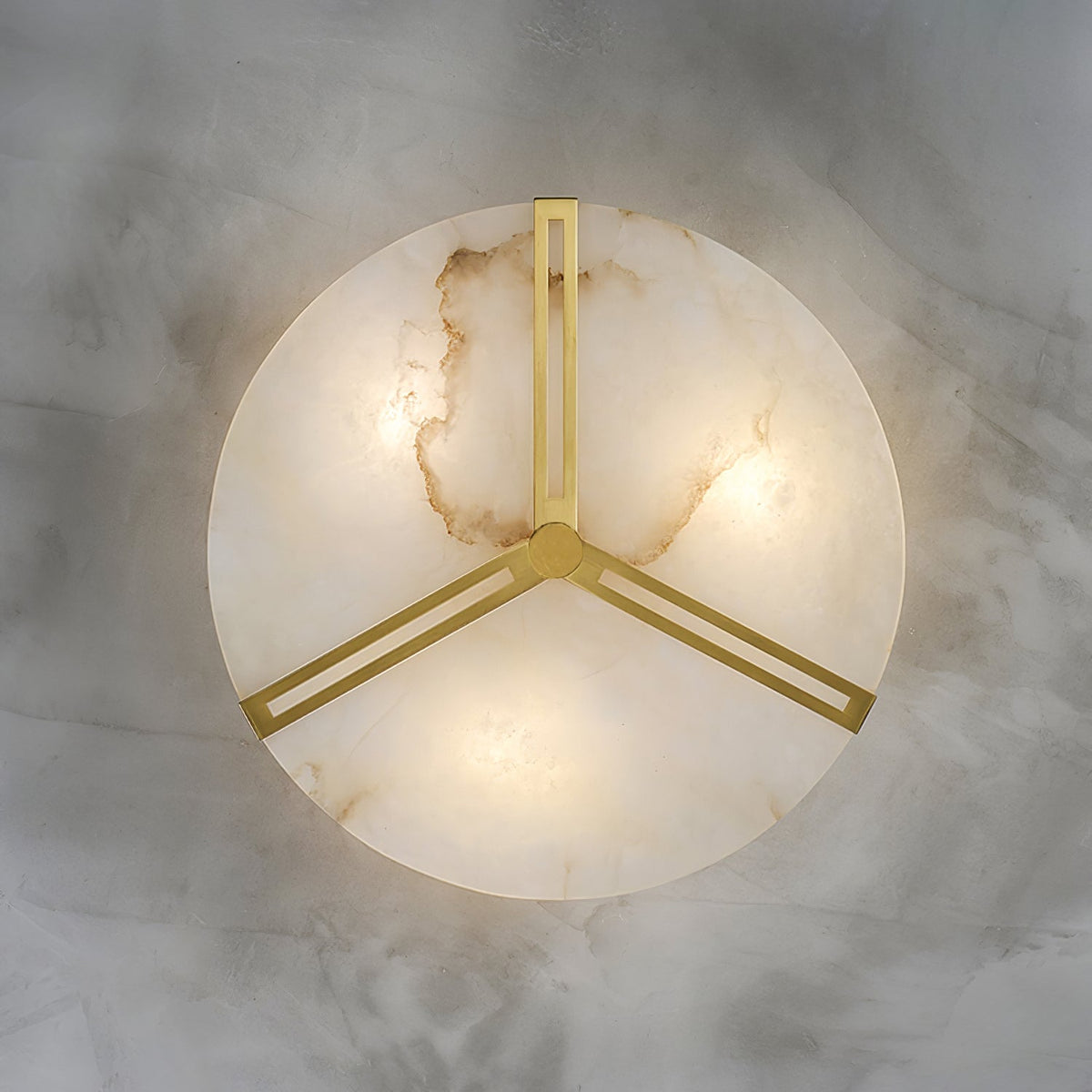 Clocks Alabaster Ceiling Light