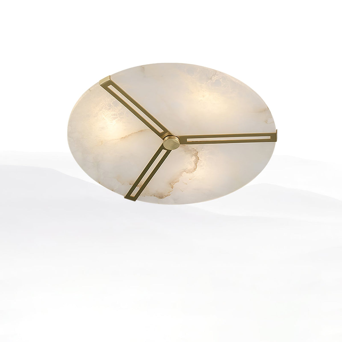 Clocks Alabaster Ceiling Light