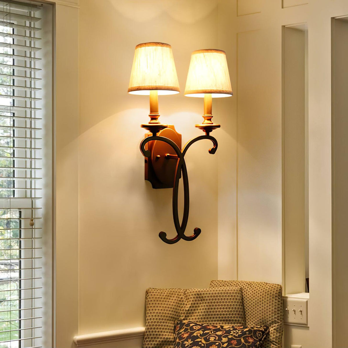 Coby Candle Wall Light 14.2"