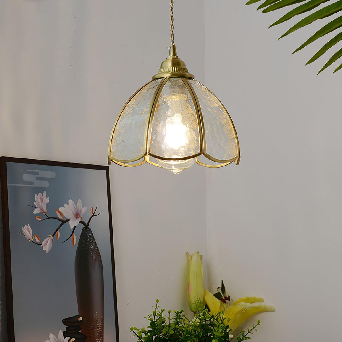 Colorful Stained Glass Pendant Light