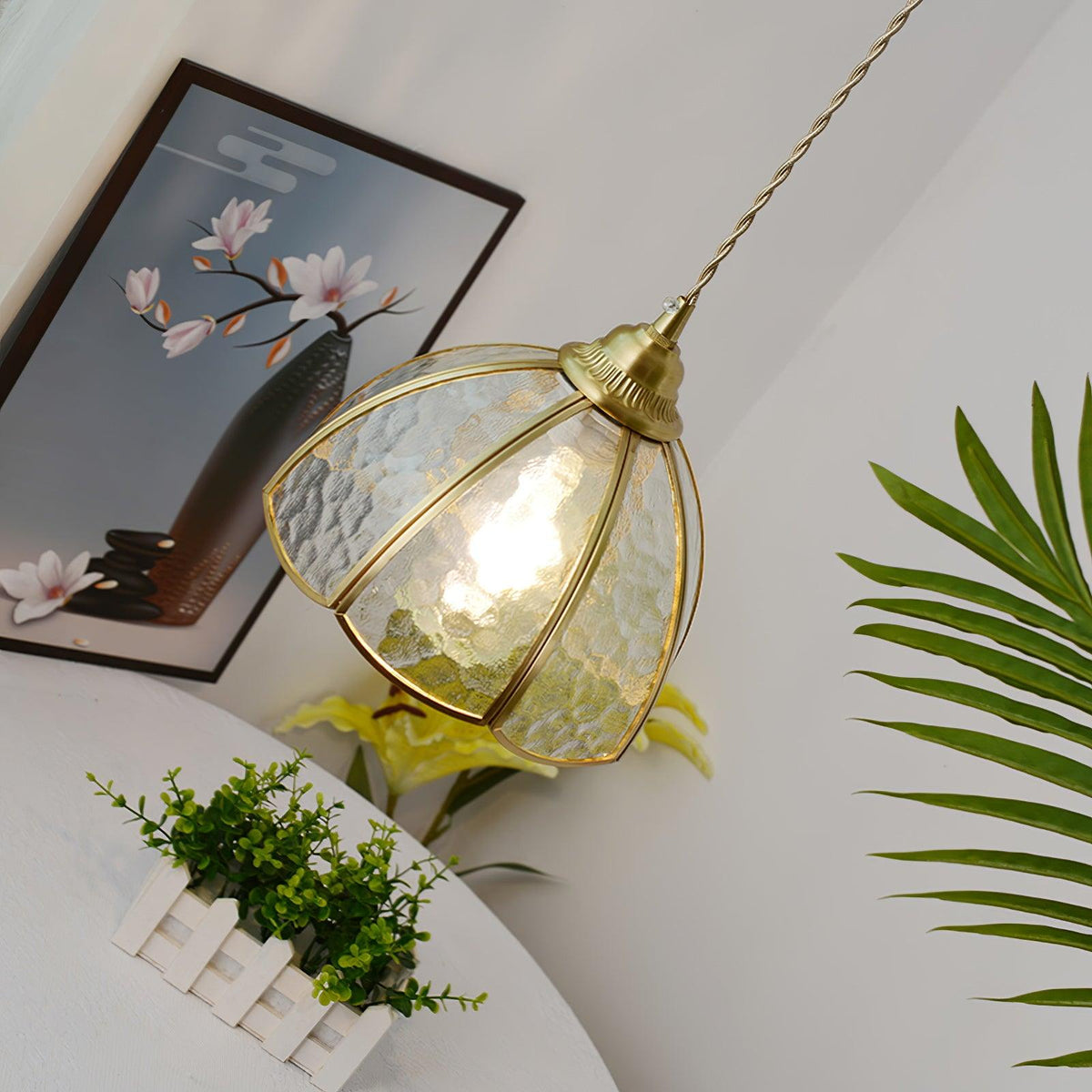 Colorful Stained Glass Pendant Light