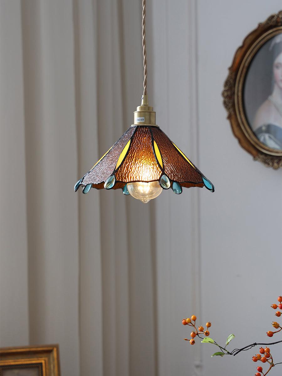Colorful Stained Glass Pendant Light